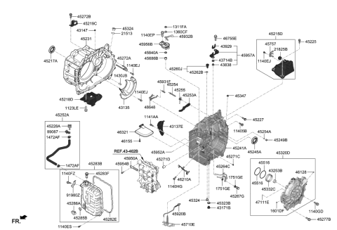 2020 Hyundai Kona Auto Transmission Case Diagram 2