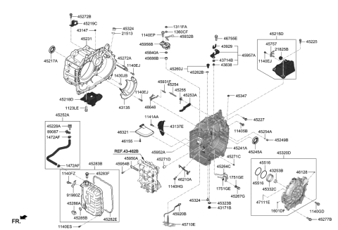 2018 Hyundai Kona Auto Transmission Case Diagram 2