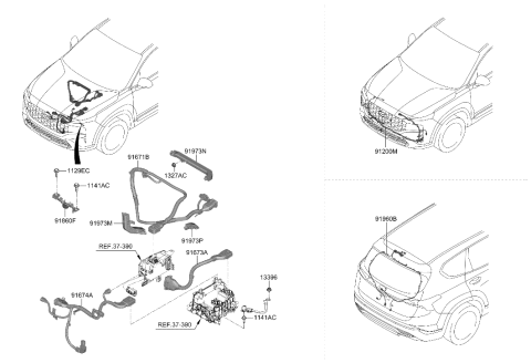 2023 Hyundai Santa Fe Hybrid US Alabama made Miscellaneous Wiring Diagram
