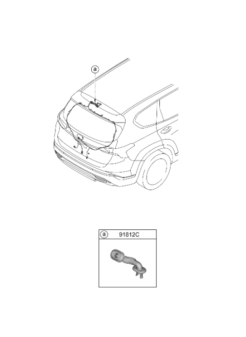 2023 Hyundai Santa Fe Hybrid US Alabama made Door Wiring Diagram 2