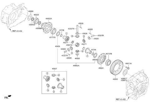 2023 Hyundai Santa Fe Hybrid US Alabama made Transaxle Gear - Auto Diagram 2