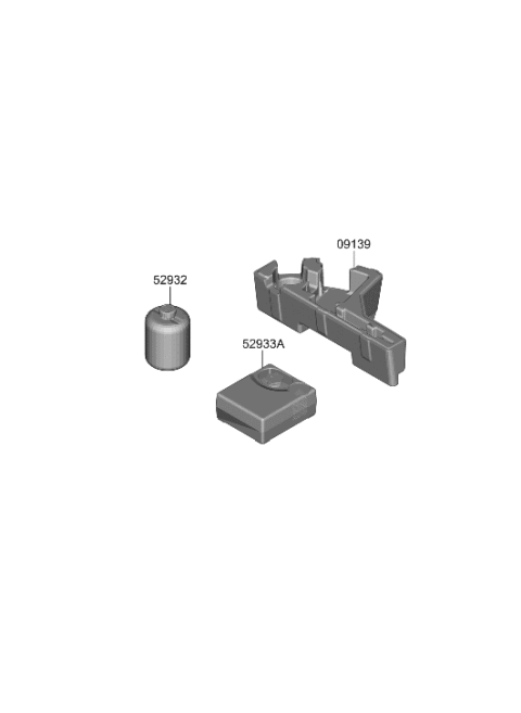 2023 Hyundai Santa Fe Hybrid US Alabama made OVM Tool Diagram