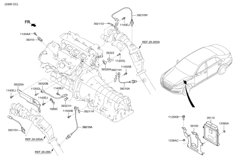 2017 Hyundai Genesis G80 Electronic Control Diagram 3