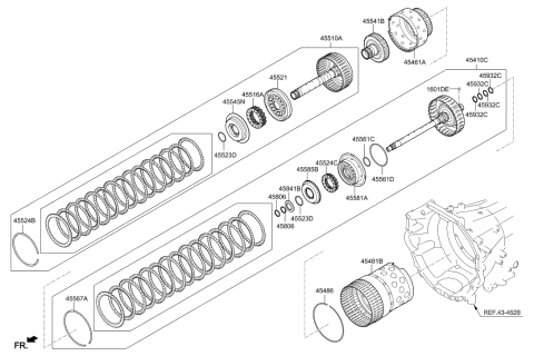 2019 Hyundai Genesis G80 Transaxle Clutch - Auto Diagram 6