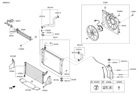 2018 Hyundai Genesis G80 Engine Cooling System Diagram 3