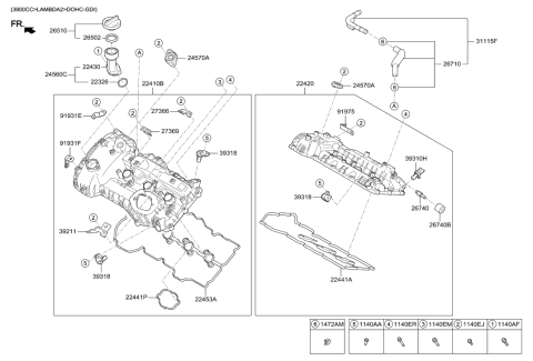 2017 Hyundai Genesis G80 Bracket-Wiring Mounting Diagram for 91931-D2160