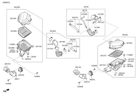 2019 Hyundai Genesis G80 Air Cleaner Diagram 4