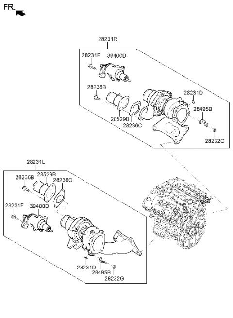 2020 Hyundai Genesis G80 Exhaust Manifold Diagram 6