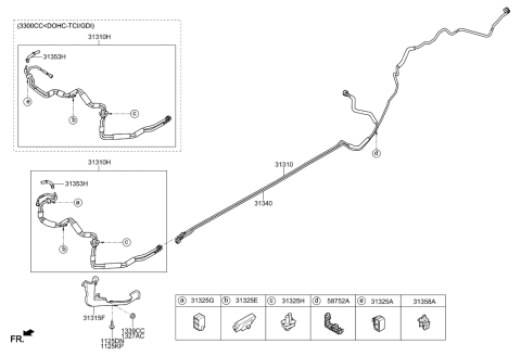 2019 Hyundai Genesis G80 Fuel Line Diagram 1