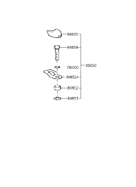 1998 Hyundai Elantra Child Rest Holder Diagram