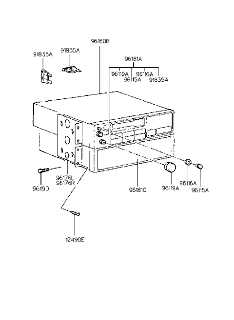 1995 Hyundai Elantra Audio Diagram 1