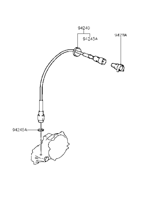 1998 Hyundai Elantra Speedometer Cable Diagram