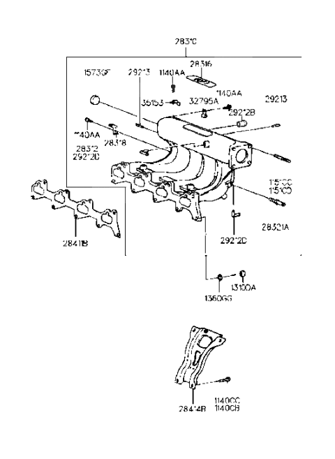 2000 Hyundai Elantra Intake Manifold Diagram