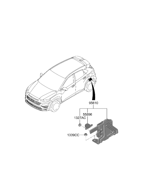 2023 Hyundai Kona N ABS Sensor Diagram