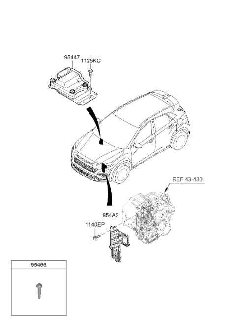 2022 Hyundai Kona N Transmission Control Unit Diagram