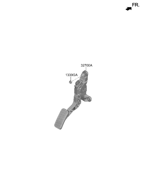 2022 Hyundai Kona N Accelerator Pedal Diagram