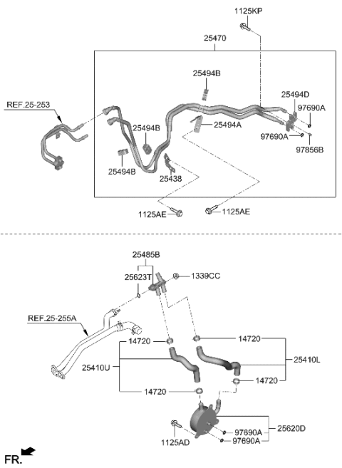 2022 Hyundai Genesis G70 Oil Cooling Diagram