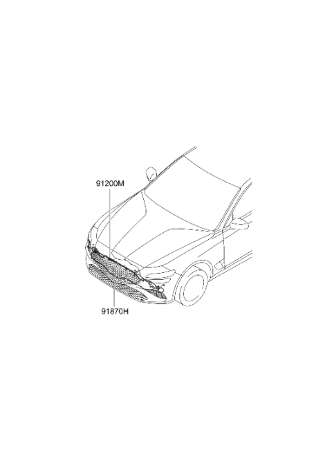 2022 Hyundai Genesis G70 Miscellaneous Wiring Diagram 2