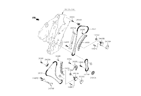 2023 Hyundai Genesis G70 Camshaft & Valve Diagram 2