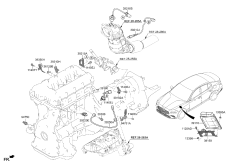 2023 Hyundai Genesis G70 Electronic Control Diagram 1