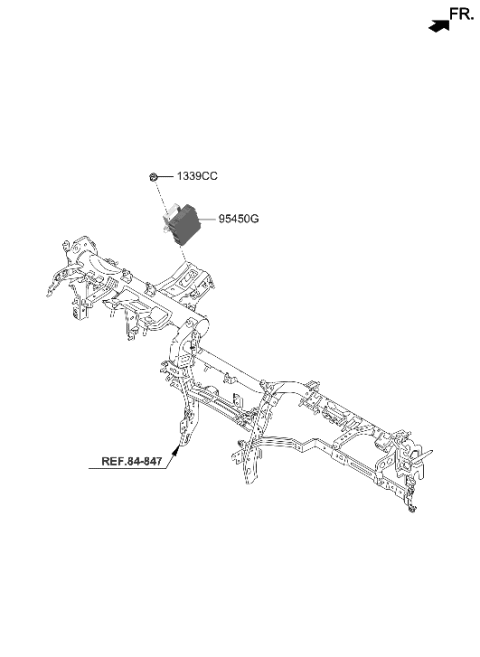 2022 Hyundai Genesis G70 Steering Column & Shaft Diagram 2