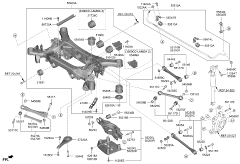 2013 Hyundai Sonata Hybrid Bolt-FLANGE Diagram for 55117-3M200