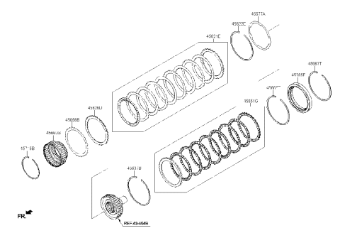 2022 Hyundai Genesis G70 Transaxle Brake-Auto Diagram 2