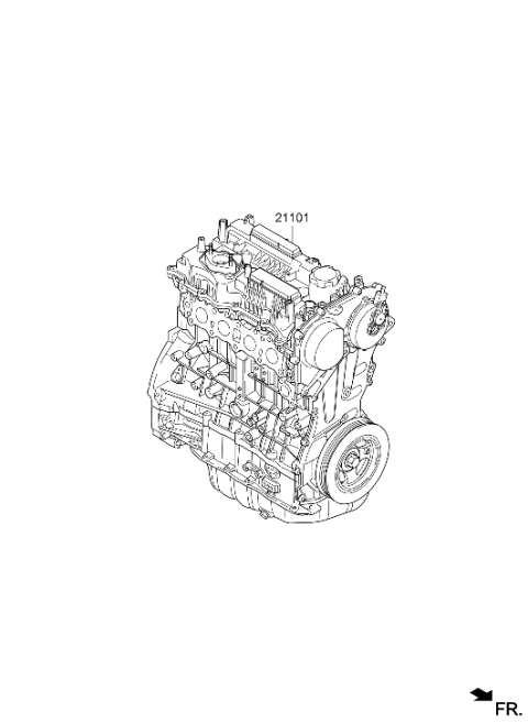 2023 Hyundai Genesis G70 Sub Engine Diagram 1