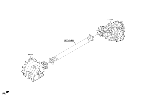 2022 Hyundai Genesis G70 Transfer Assy Diagram 1