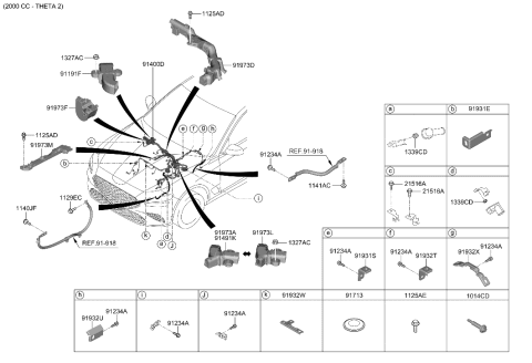 2023 Hyundai Genesis G70 Protector-Wiring Diagram for 91970-J5300