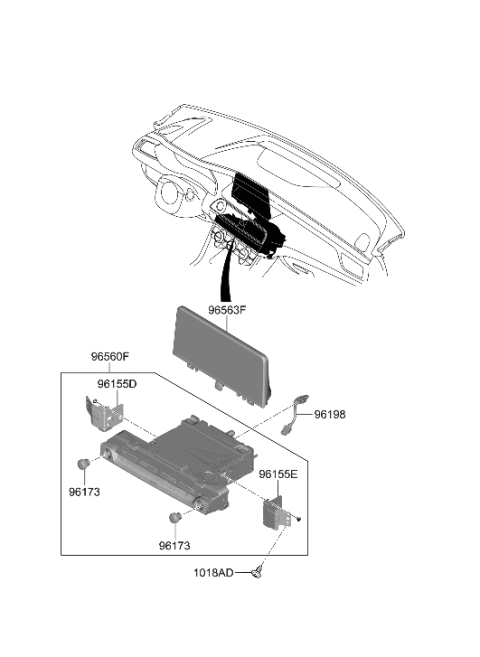 2023 Hyundai Genesis G70 Information System Diagram