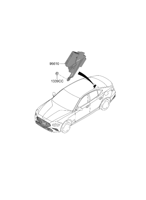 2023 Hyundai Genesis G70 ABS Sensor Diagram