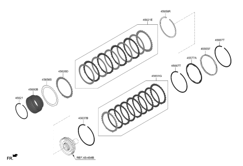 2023 Hyundai Genesis G70 Transaxle Brake-Auto Diagram 1