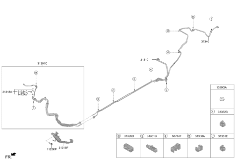 2022 Hyundai Genesis G70 Fuel Line Diagram 1