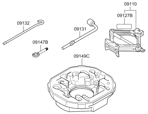 2023 Hyundai Genesis G70 OVM Tool Diagram