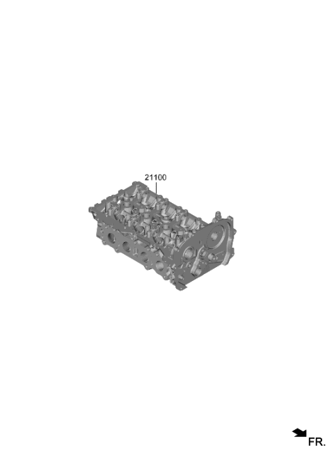 2023 Hyundai Genesis G70 Cylinder Head Diagram 3