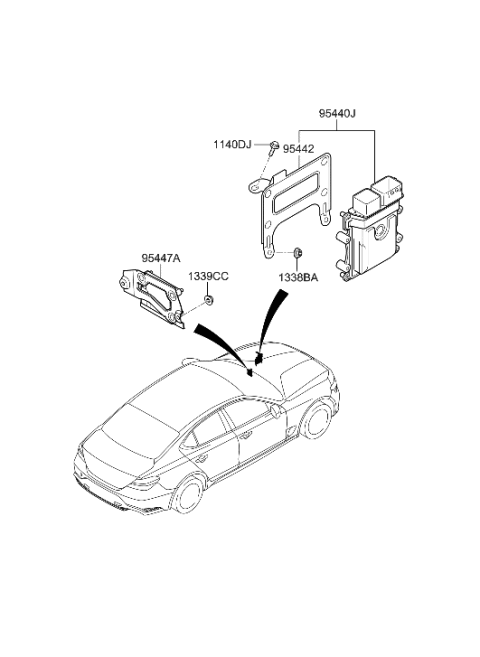 2023 Hyundai Genesis G70 Transmission Control Unit Diagram