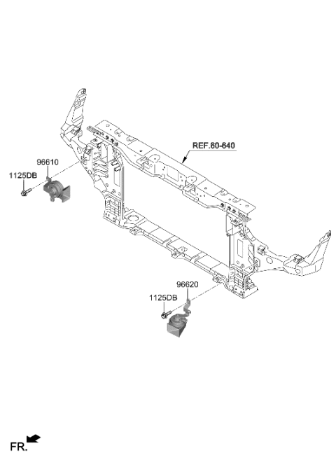 2022 Hyundai Genesis G70 Horn Diagram