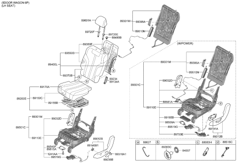 2022 Hyundai Genesis GV80 2nd Seat Diagram 3