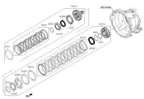 2022 Hyundai Genesis GV80 Transaxle Clutch - Auto Diagram 1