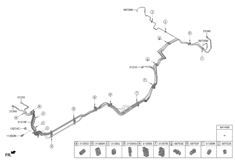 2023 Hyundai Genesis GV80 Fuel Line Diagram 2