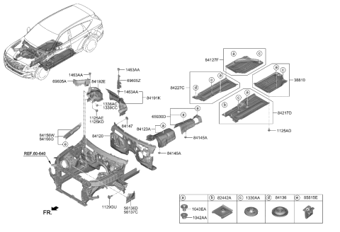 2021 Hyundai Genesis GV80 Isolation Pad & Plug Diagram 2