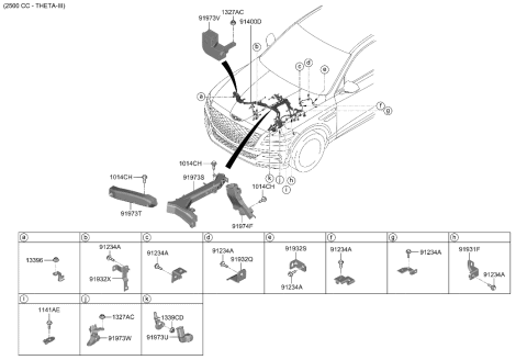 2022 Hyundai Genesis GV80 Control Wiring Diagram 1