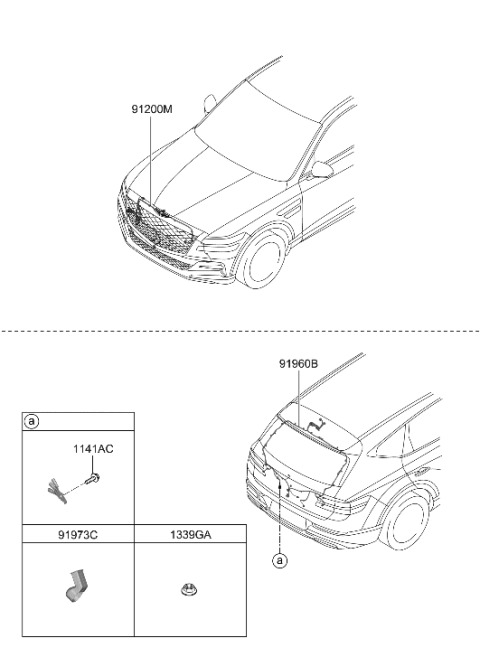2022 Hyundai Genesis GV80 Miscellaneous Wiring Diagram 3
