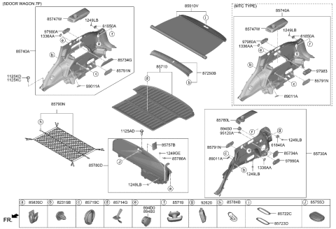 2023 Hyundai Genesis GV80 Luggage Compartment Diagram 2