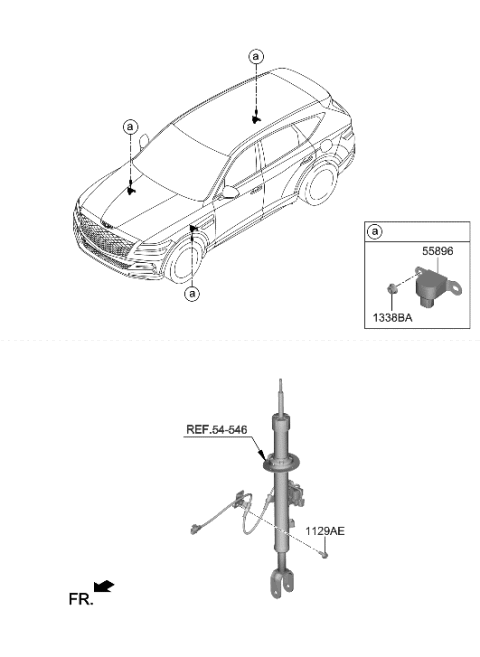 2023 Hyundai Genesis GV80 Air Suspension Diagram