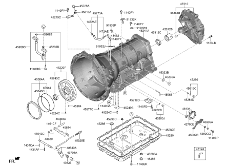 2023 Hyundai Genesis GV80 Auto Transmission Case Diagram 3