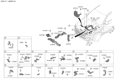 2021 Hyundai Genesis GV80 Control Wiring Diagram 2