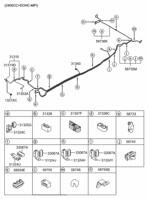 2012 Hyundai Santa Fe Fuel System Diagram 2