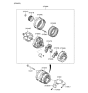 Diagram for Hyundai Alternator Pulley - 37321-3E100